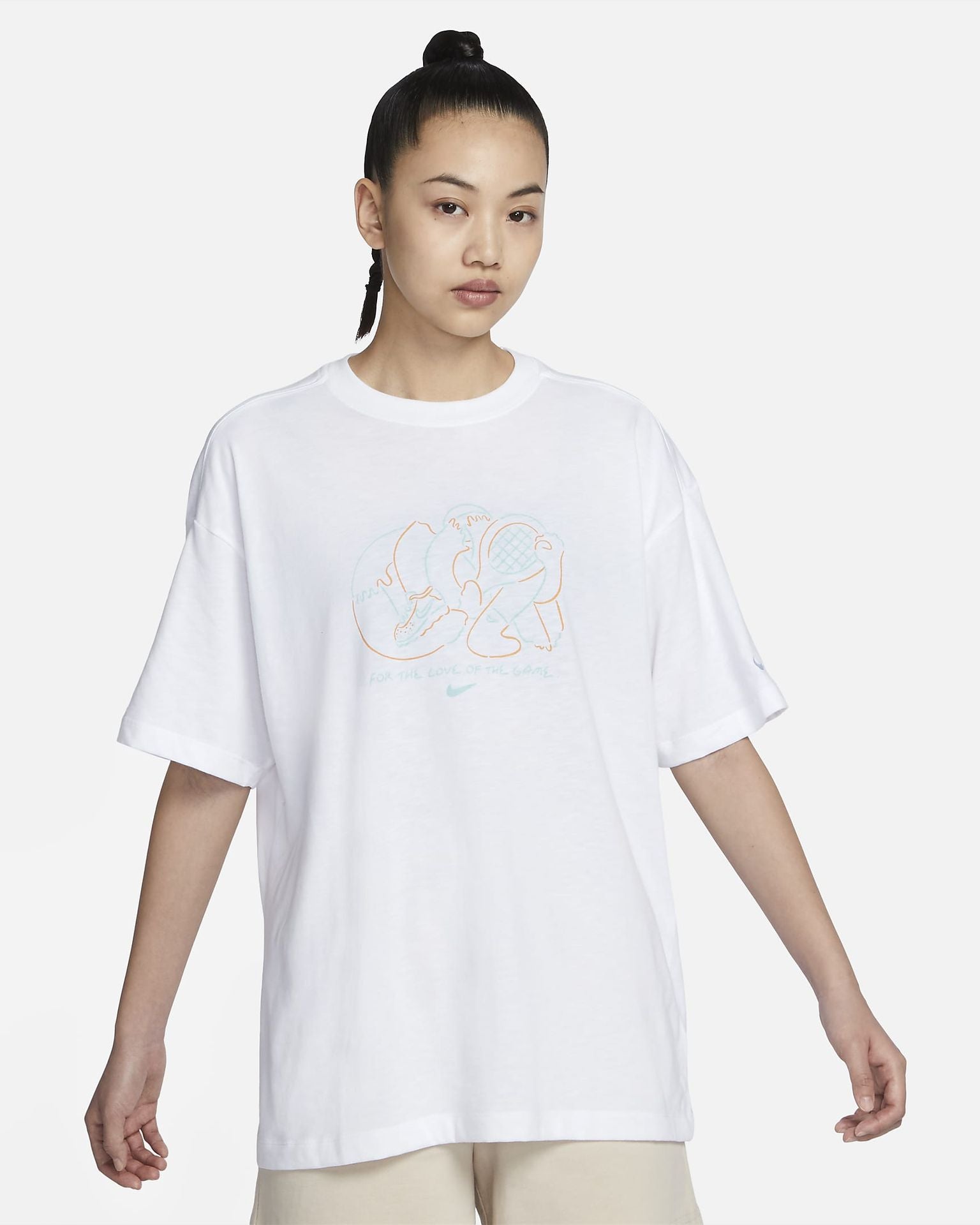 Áo Thể Thao tay ngắn thời trang Nữ AS W NSW DF SS OS TEE T100