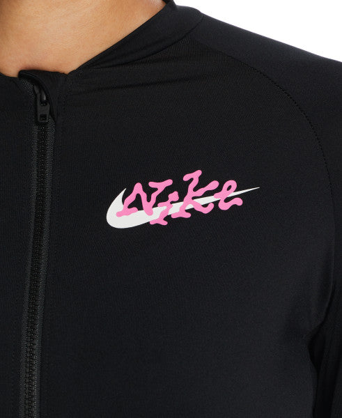 Áo Bơi Thể Thao Nữ NIKE SWIM Nike Logo Long Sleeve Zip Hydroguard