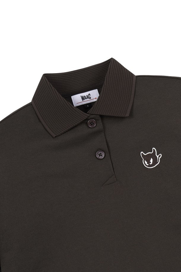 Áo Golf WAAC Nữ Waacky Color-blocked Rib SS Polo