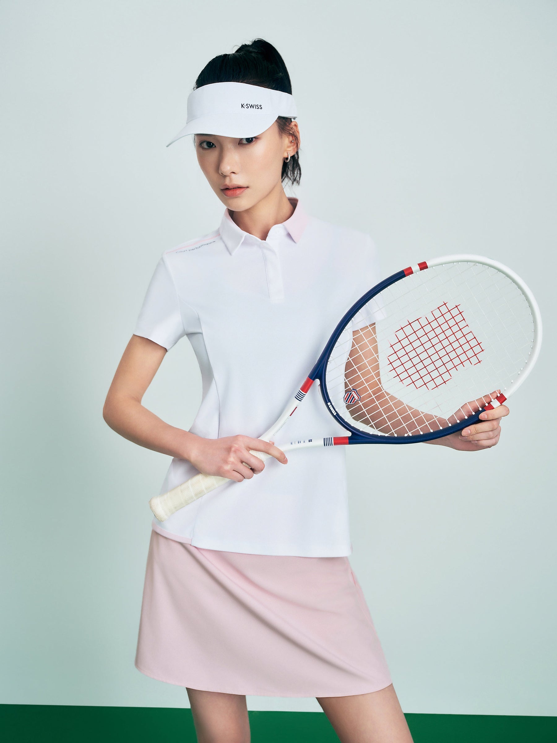 Áo tay ngắn thể thao Quần Vợt/Pickleball Nữ K-SWISS Short Sleeve Polo Shirt
