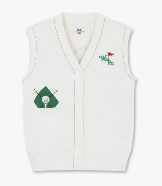 Áo Golf Nữ WAAC Women Club Embroidery Sleeveless Cardigan