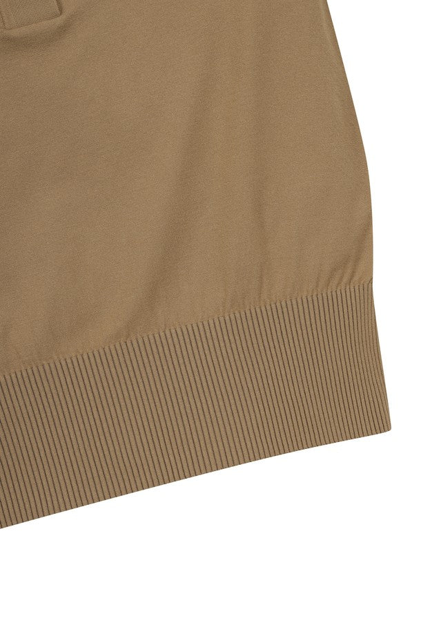 Áo Golf WAAC Nữ Tipping Collar Short Sleeves Sweater
