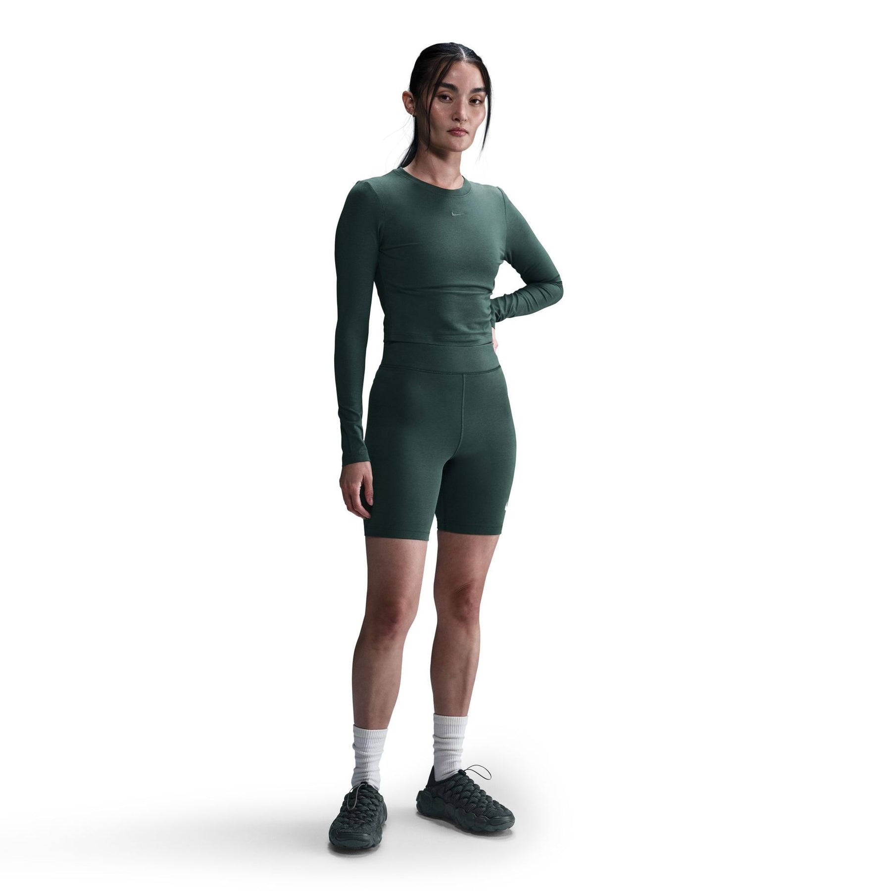 Áo Tay Dài Thể Thao Nữ Nike Chill Knit Crop