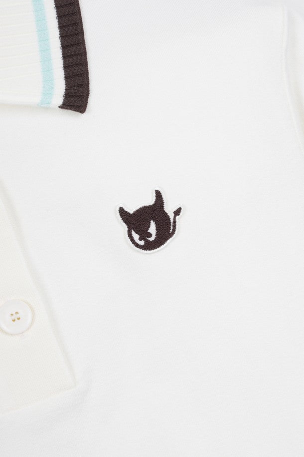 Áo Golf WAAC Nữ Tipping Collar Short Sleeves Sweater