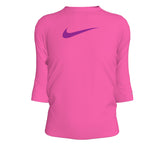 Áo Bơi Thể Thao Bé Gái Nike Swim Short Sleeve Hydroguard