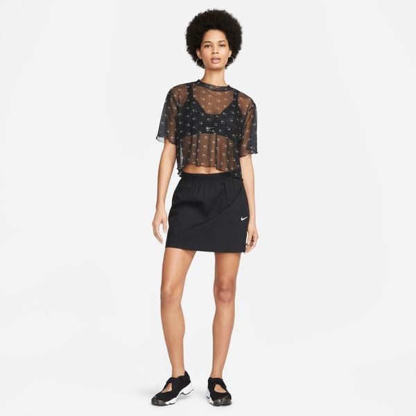 Áo Thể Thao Tay Ngắn Thời Trang Nữ Nike As W Nsw Air Aop Mesh Ss Crop