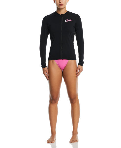 Áo bơi Nữ NIKE SWIM Nike Logo Long Sleeve Zip Hydroguard