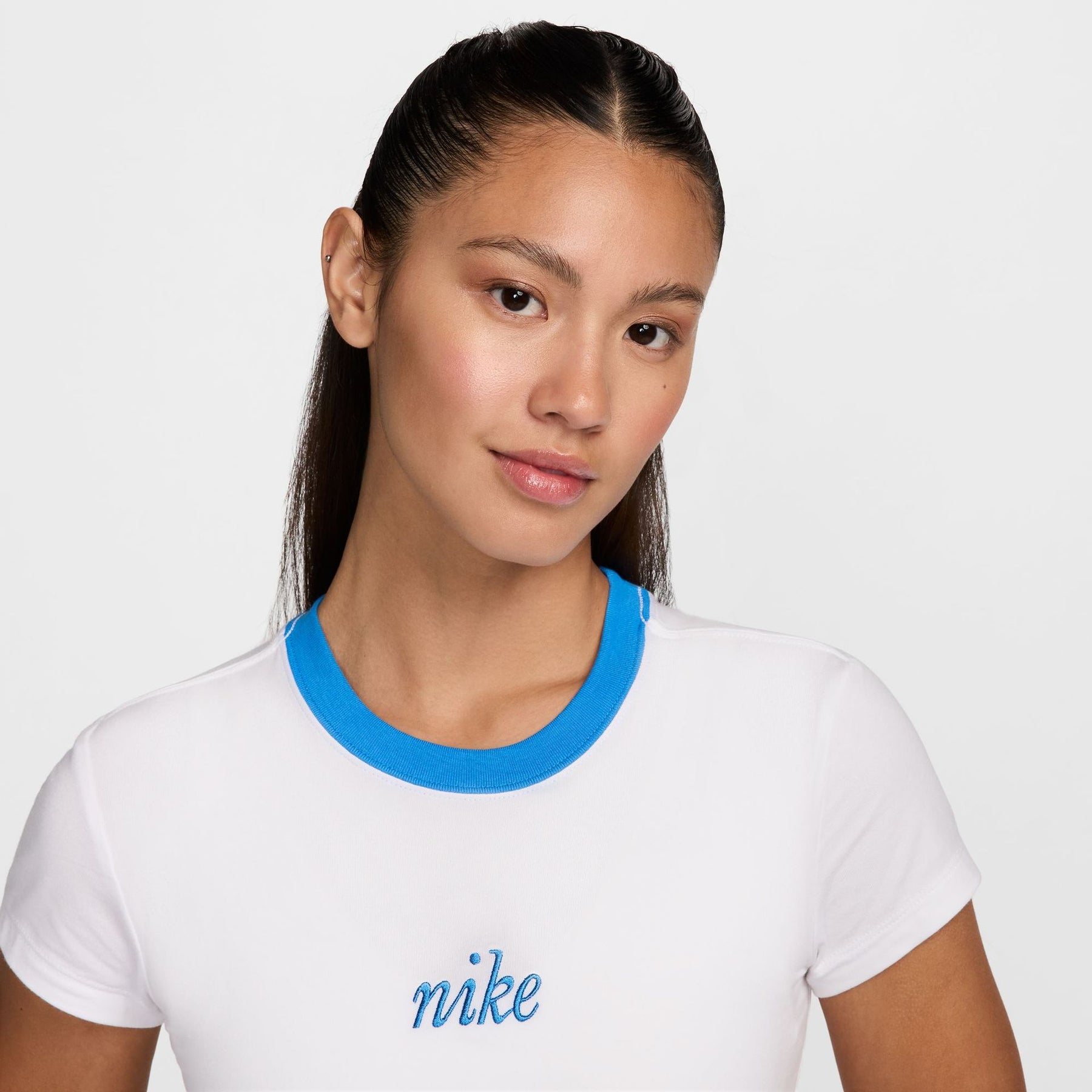 Áo Thể Thao Tay Ngắn Thời Trang Nữ Nike As W Nsw Nk Chll Knt Md Crp Wr