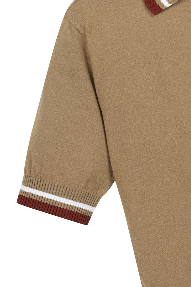 Áo Golf WAAC Nữ Tipping Collar Short Sleeves Sweater