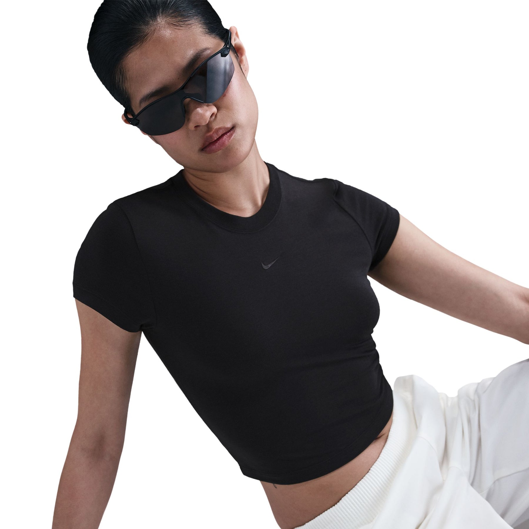 Áo Tay Ngắn Thể Thao Thời Trang Nữ Nike As W Nsw Nk Chll Knt Crp