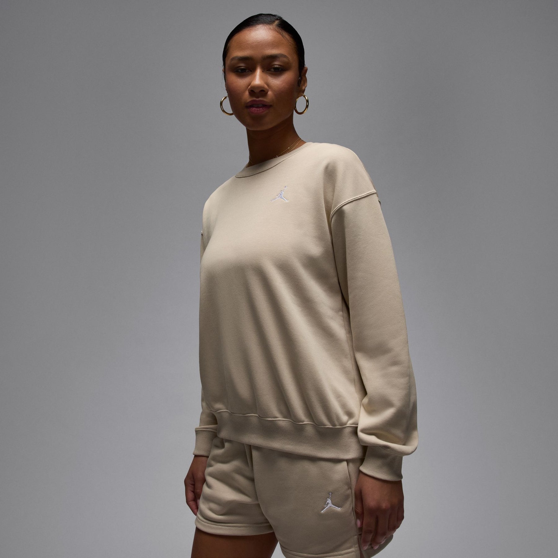 Áo Tay Dài Thể Thao Thời Trang Nữ Nike W J Brk Flc Ft Crew 24