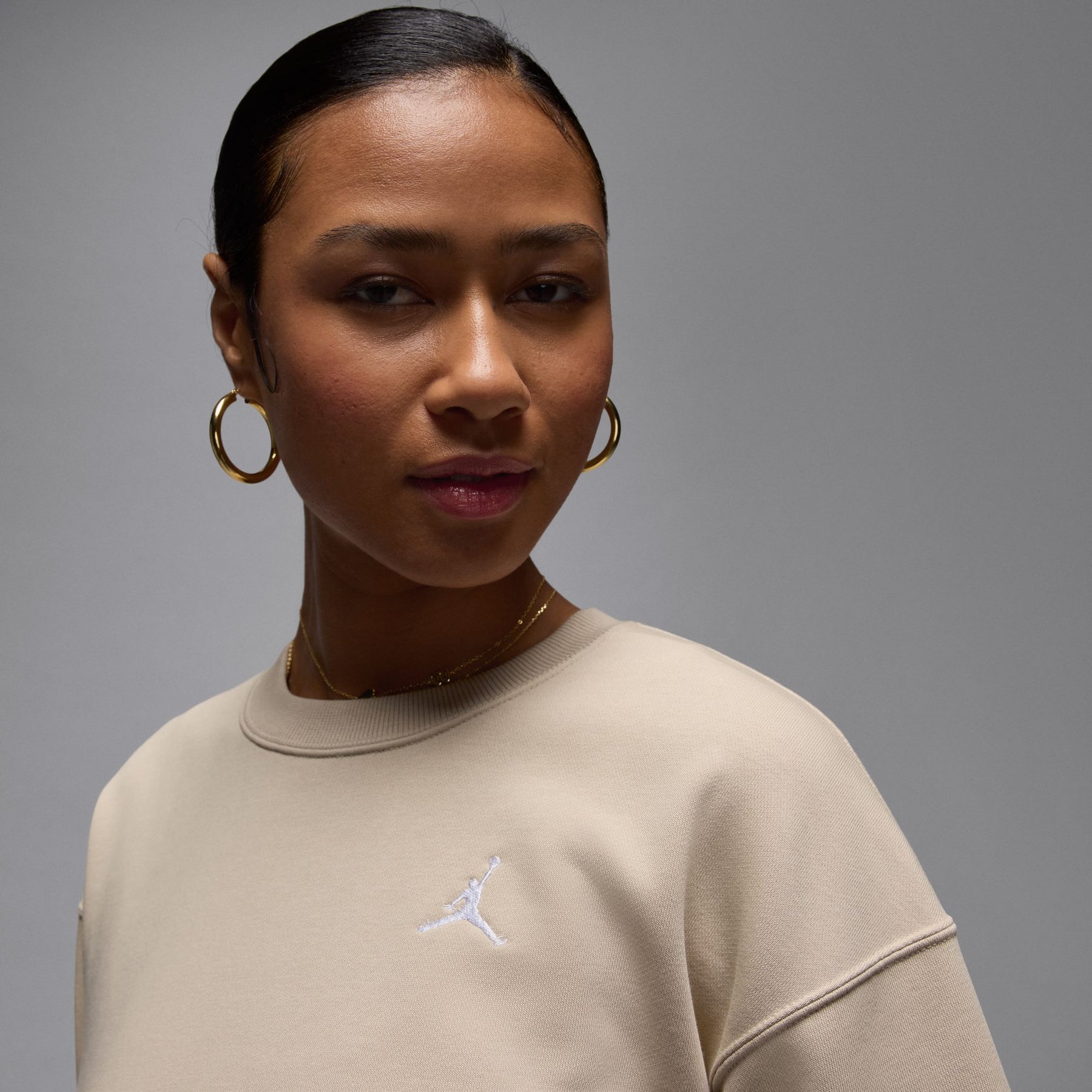 Áo Tay Dài Thể Thao Thời Trang Nữ Nike W J Brk Flc Ft Crew 24