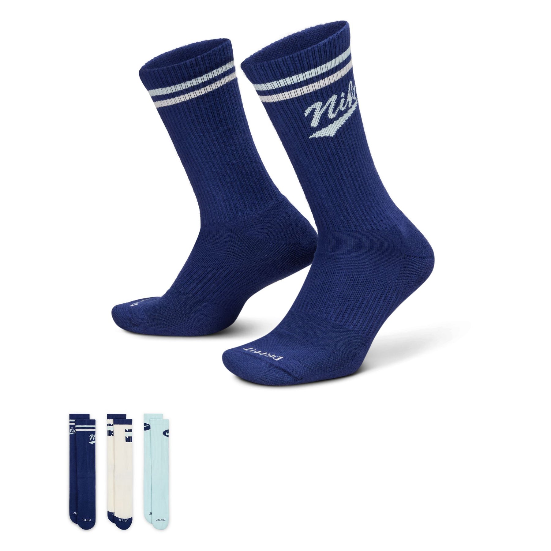 Vớ Thể Thao Tập Luyện Unisex Nike U Nk Ed Pls Crw 3Pr Lfestl 144