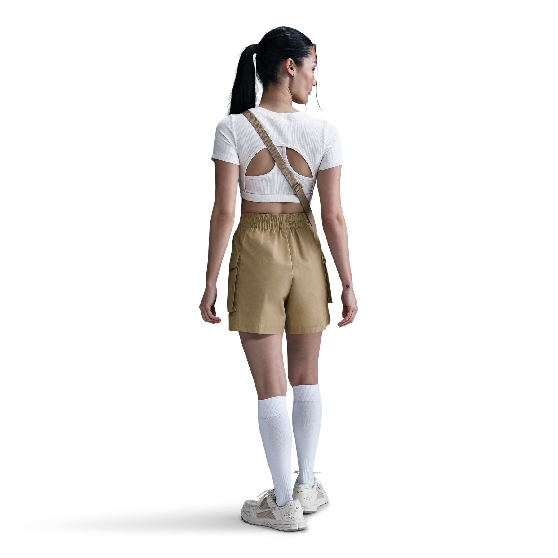 Quần ngắn Thể Thao Thời Trang Nữ NIKE AS W NSW ESSNTL WVN HR 5" CRGO