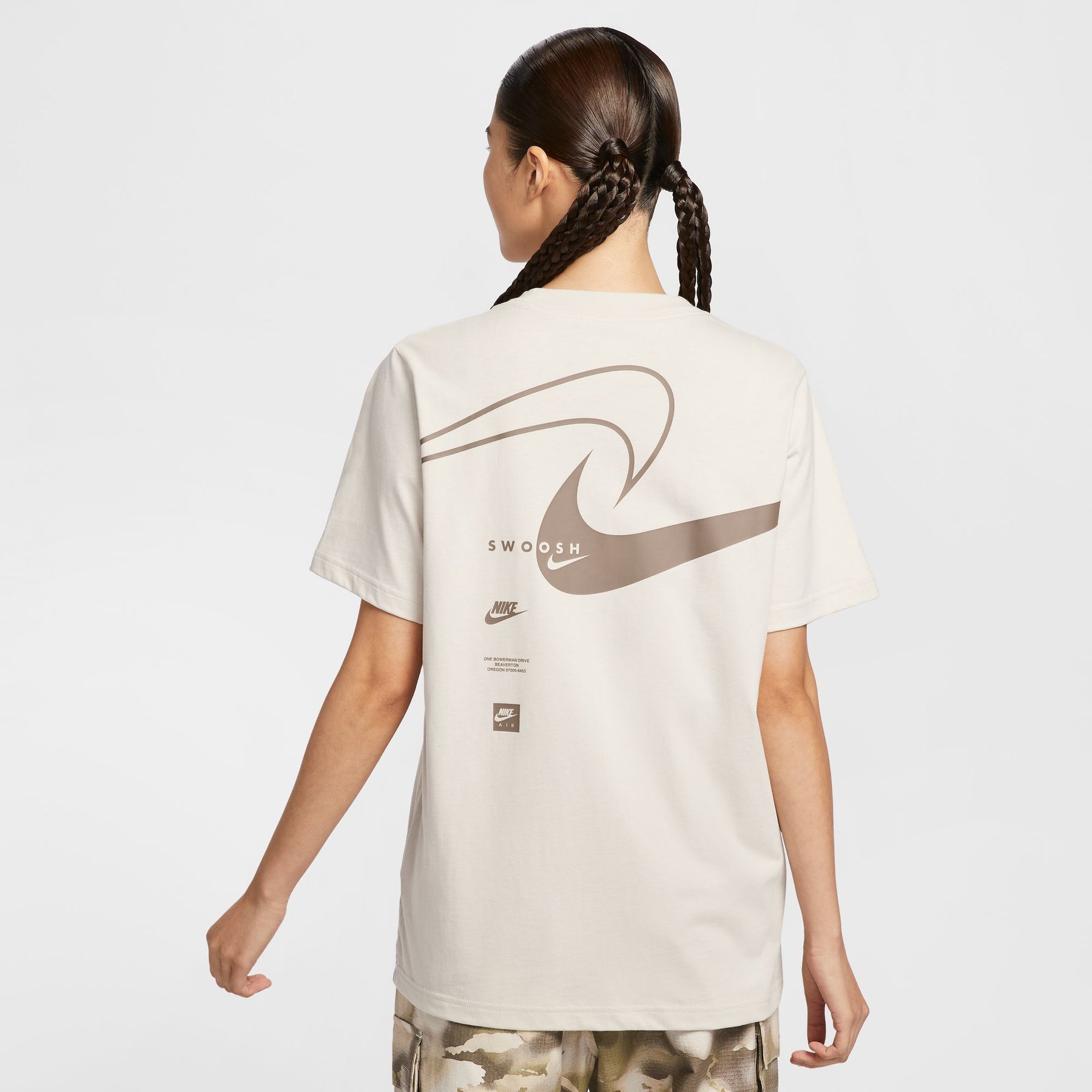 Áo Tay Ngắn Thể Thao Thời Trang Nữ Nike As W Nsw Club Ss Tee Oc Swoosh