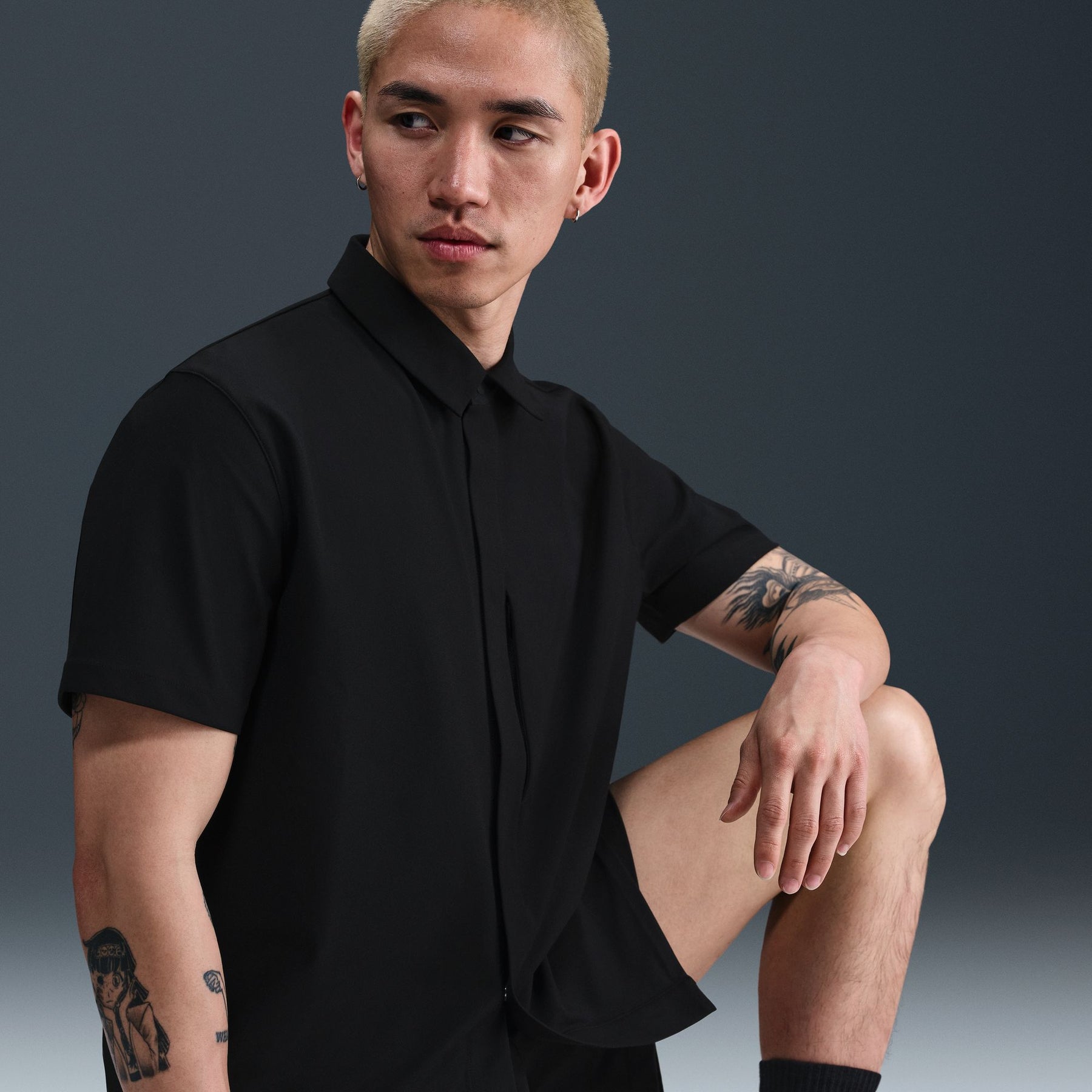 Áo Tay Ngắn Thể Thao Thời Trang Nam Nike As M Nk Df 24.7 Ps Ss Button D