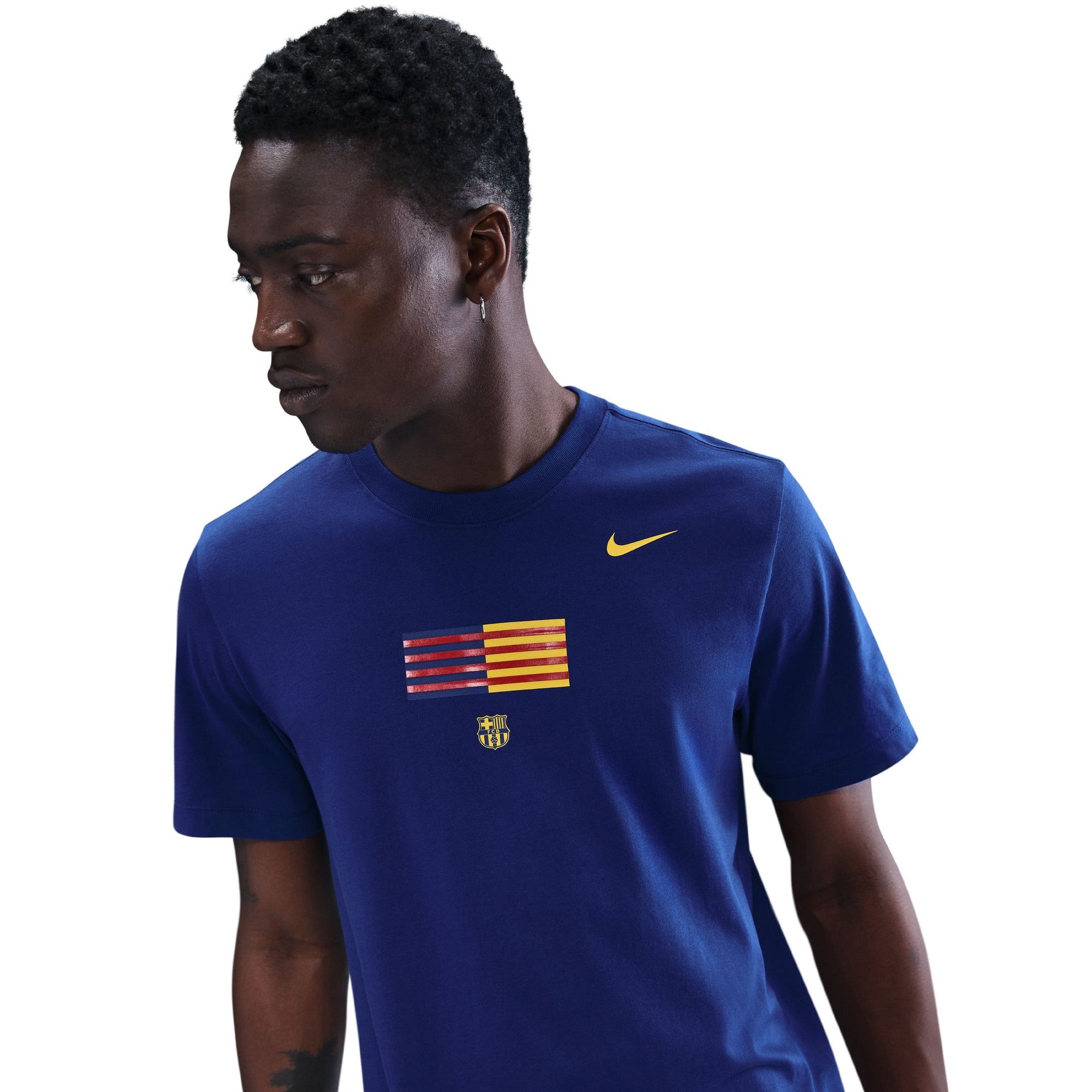 Áo Tay Ngắn Thể Thao Bóng Đá Nam Nike Fcb M Nk Flag Tee