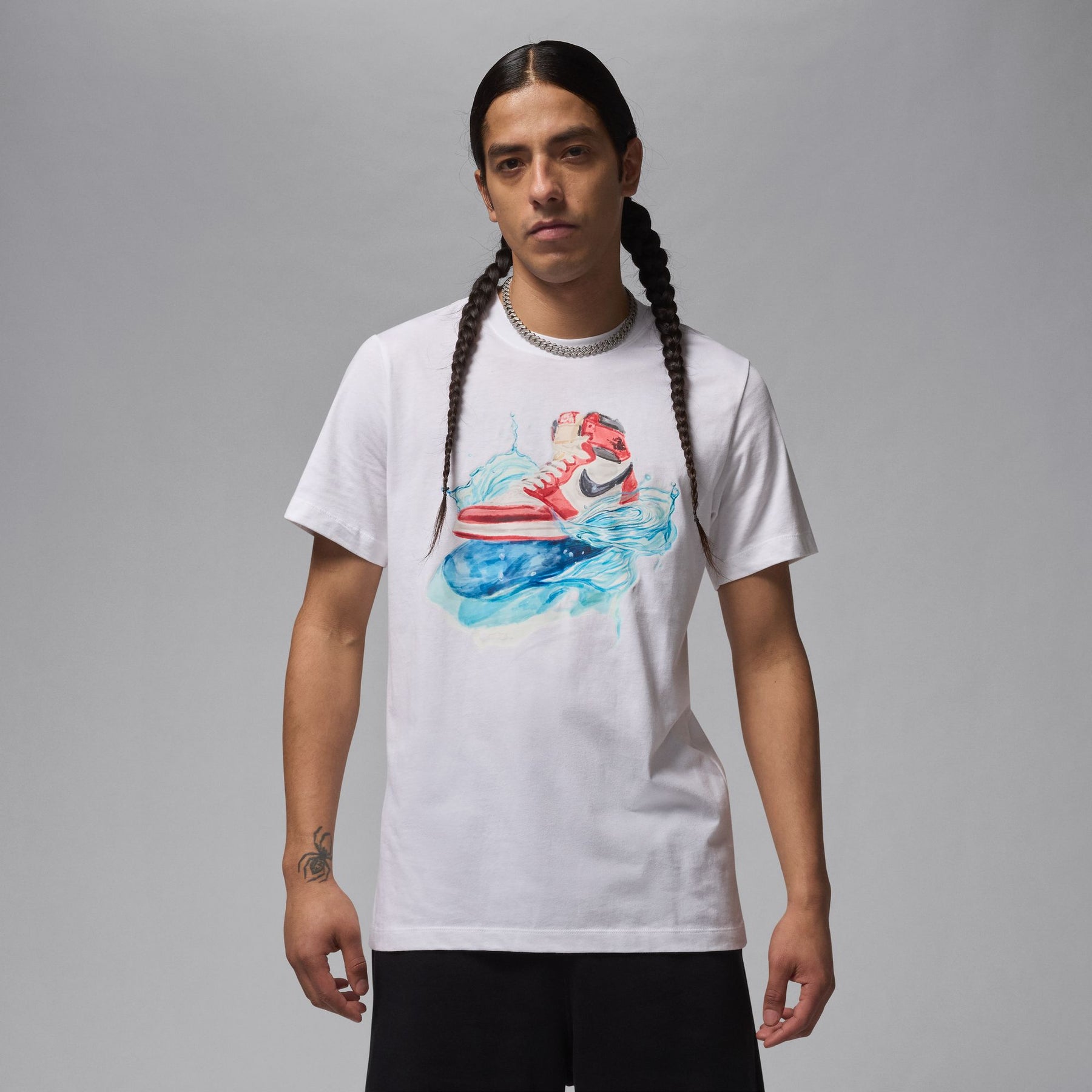 Áo Tay Ngắn Thể Thao Thời Trang Nam Nike M J Flt Ess Aj1 Ss Crew