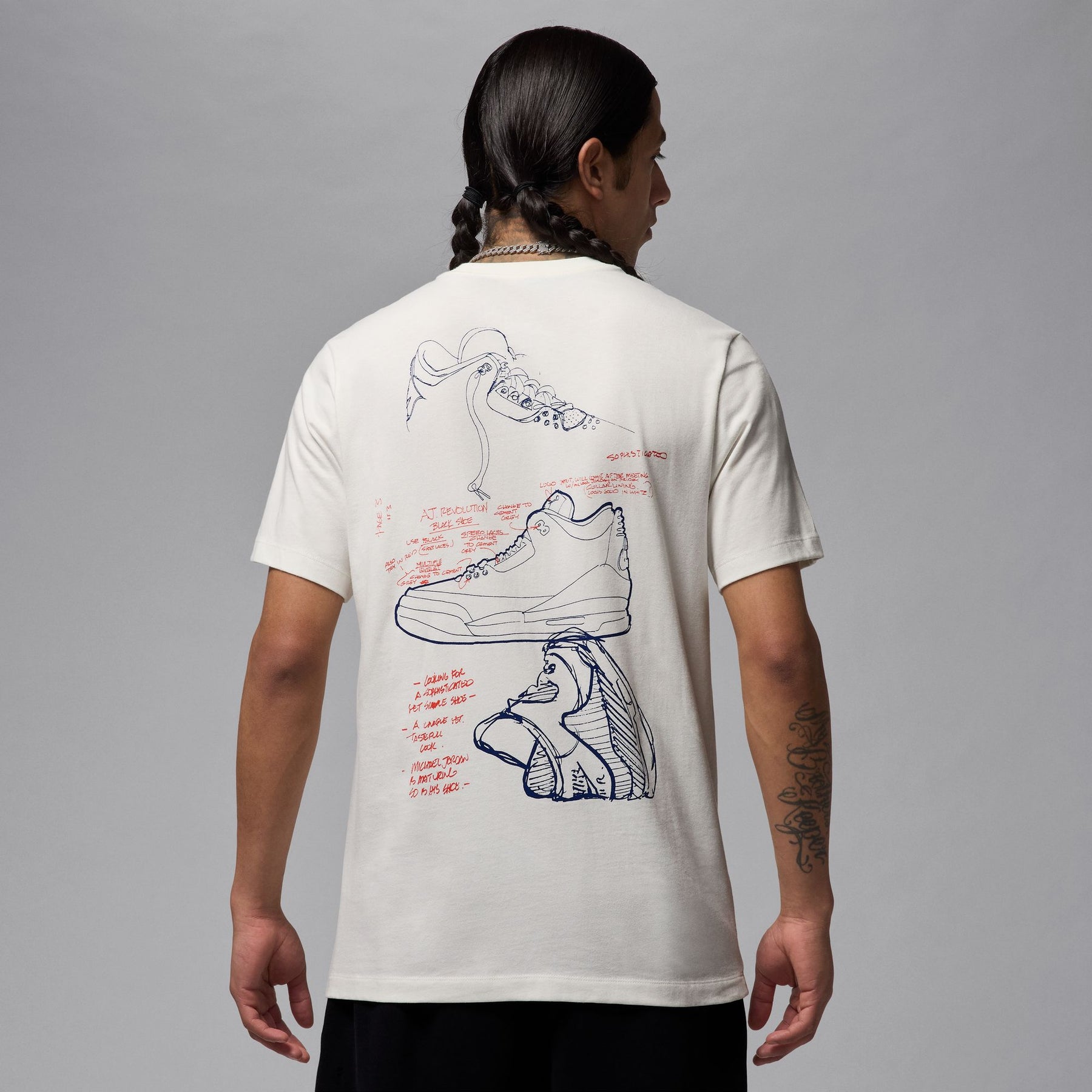 Áo Tay Ngắn Thể Thao Thời Trang Nam Nike M J Brand Rare Aj3 Ss Crew