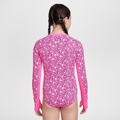 Đồ Bơi Thể Thao Một Mảnh Bé Gái Nike Swim Long Sleeve One Piece