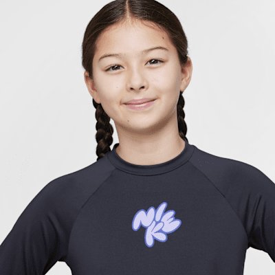 Áo Bơi Thể Thao Bé Gái Nike Swim Long Sleeve Hydroguard