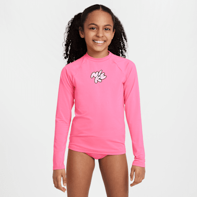 Áo Bơi Thể Thao Bé Gái Nike Swim Long Sleeve Hydroguard
