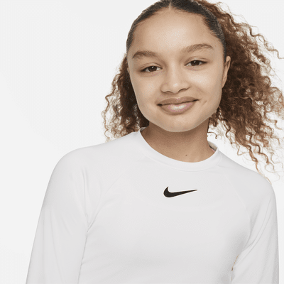 Áo Bơi Thể Thao bé gái Nike Swim LONG SLEEVE HYDROGUA