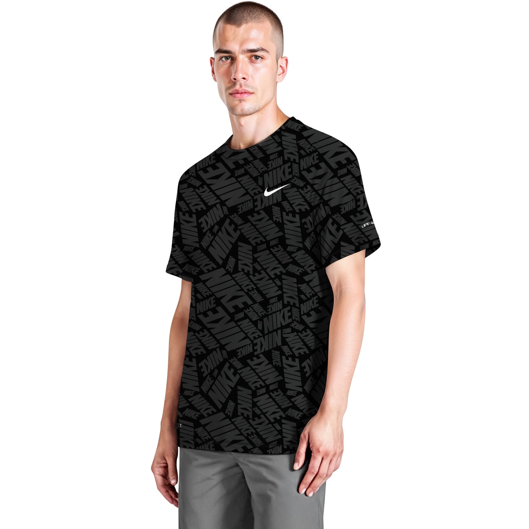 Áo Bơi Thể Thao Nam Nike Swim Nike Fall Embossed Hydro Short Sleeve Hydroguard
