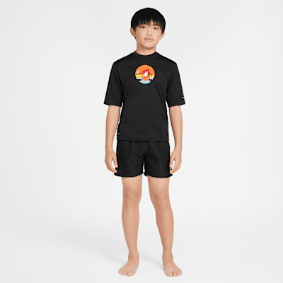 Áo Bơi Thể Thao Bé Trai Nike Swim Short Sleeve Hydroguard