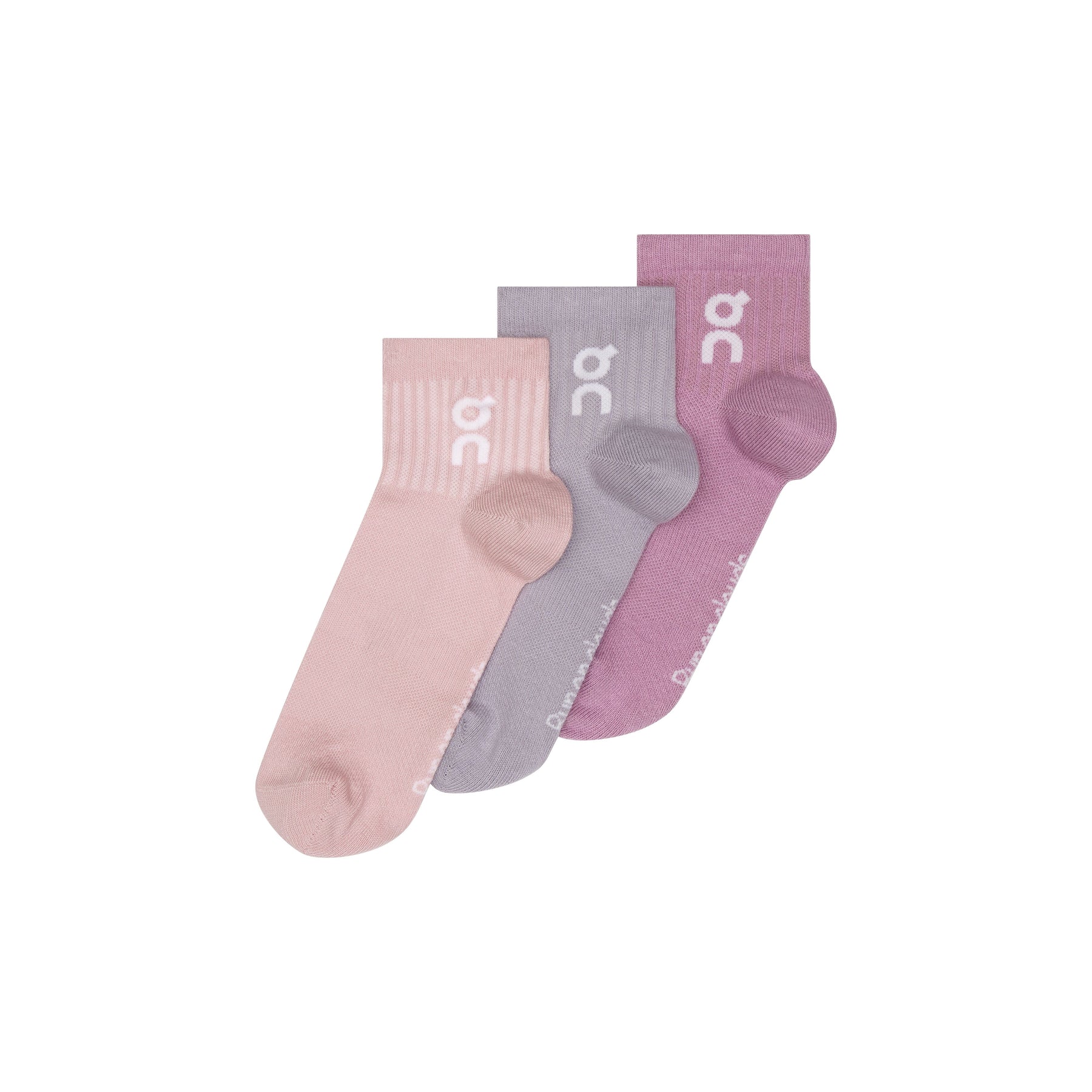Vớ thể thao UNISEX On Running Logo Sock Mid 3P (3 đôi)