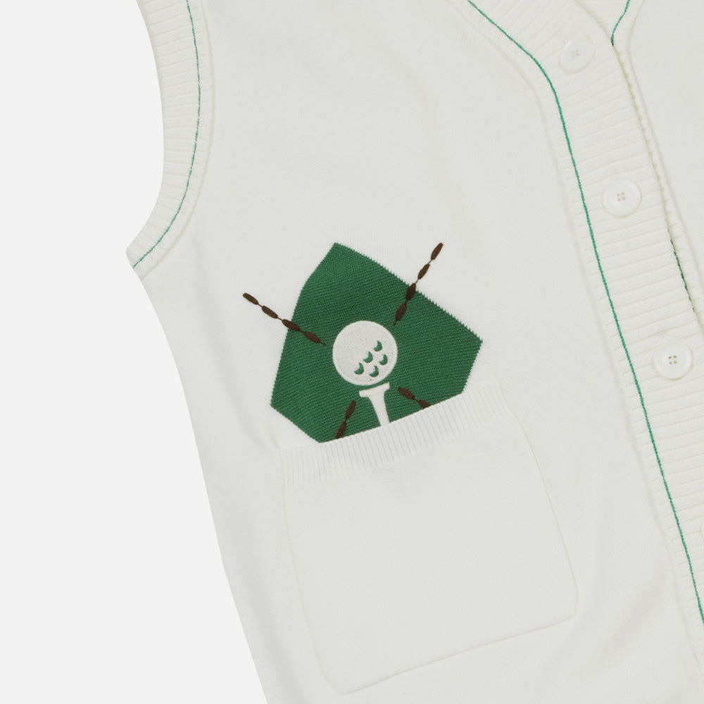 Áo Golf Nữ WAAC Women Club Embroidery Sleeveless Cardigan
