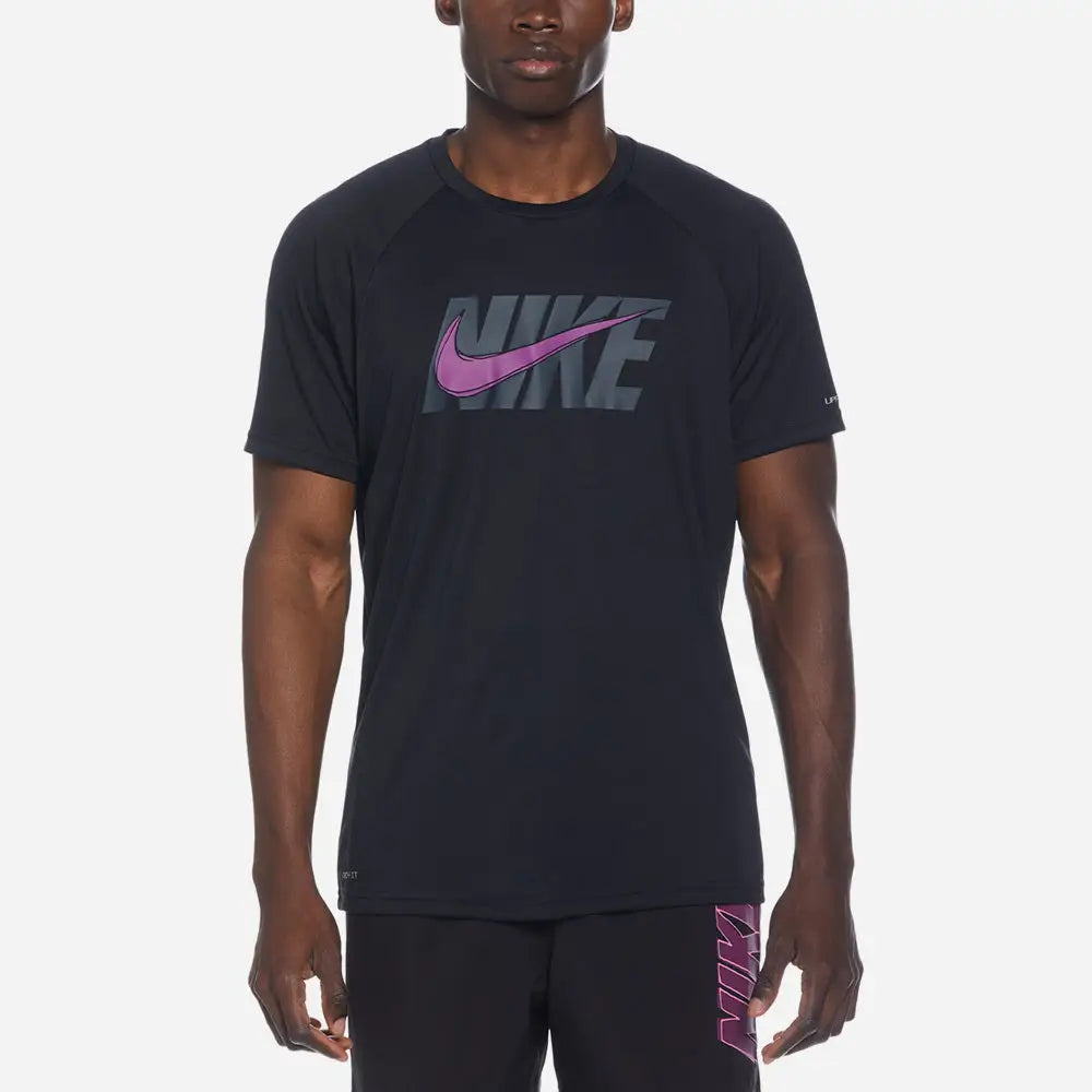 Áo Bi Nam Nike Swim Sketch Short Sleeve Hydroguard Xám / L Bi