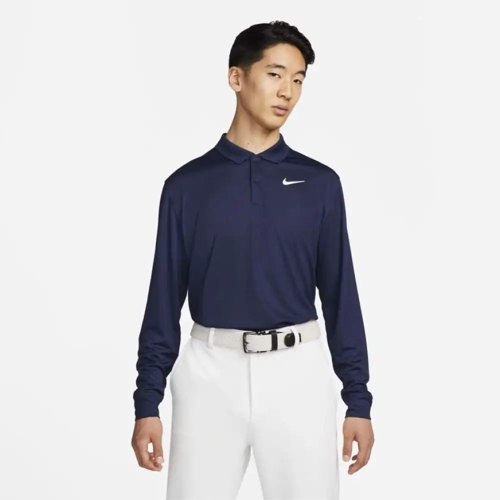 Áo Polo Tay Dài Th Thao Nam Nike As M Nk Df Vctry Solid Ls Xanh Navy / L Golf