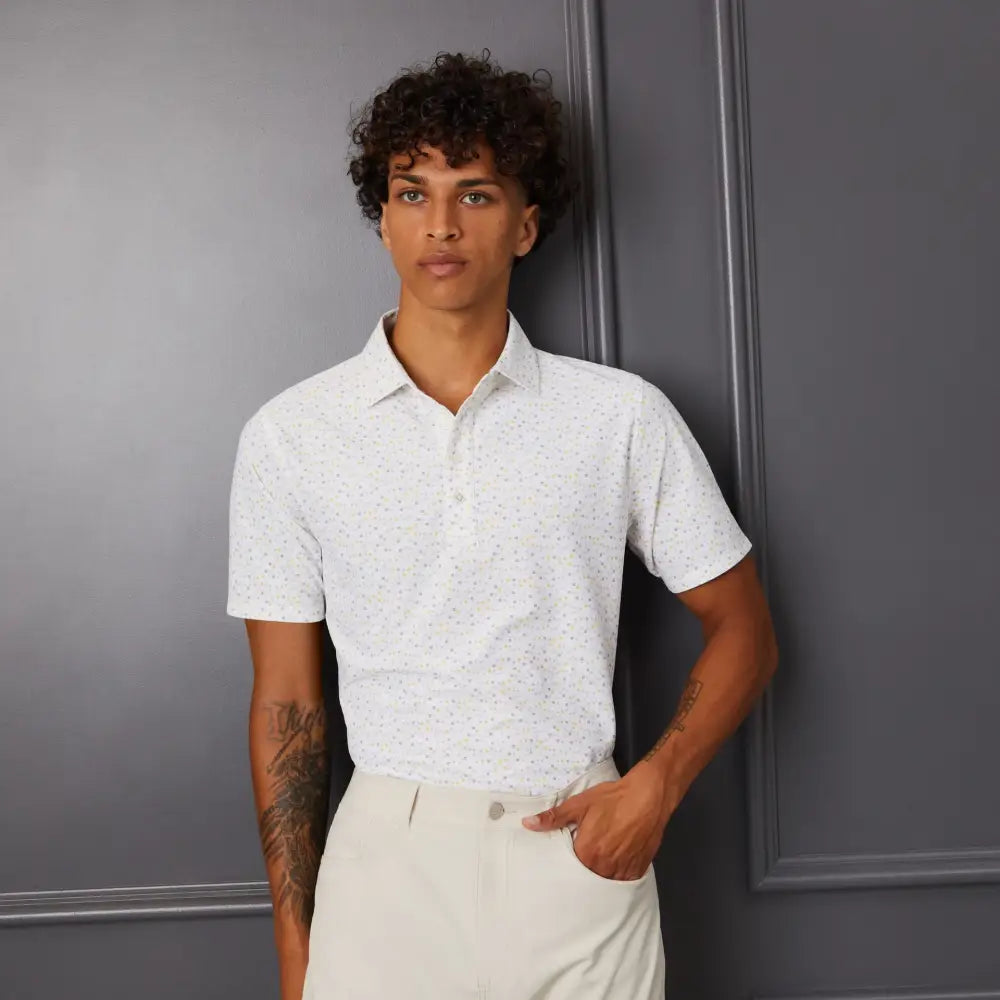 Áo Polo Tay Ngn Golf G/Fore Nam Aye Papi Tech Piqué Slim Fit