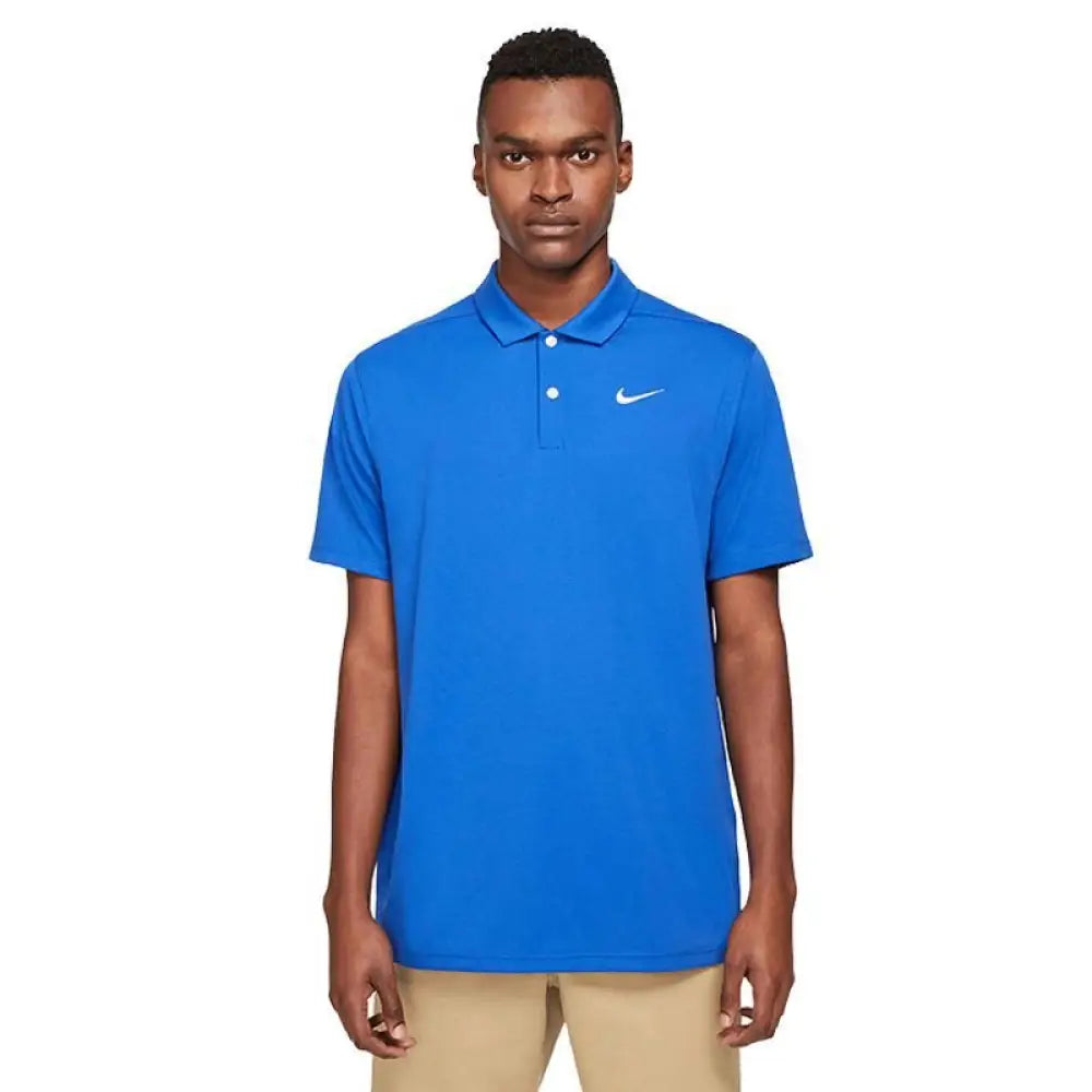 Áo Polo Tay Ngn Nam Nike Drifit Essential Solid Xanh Dng / M Golf