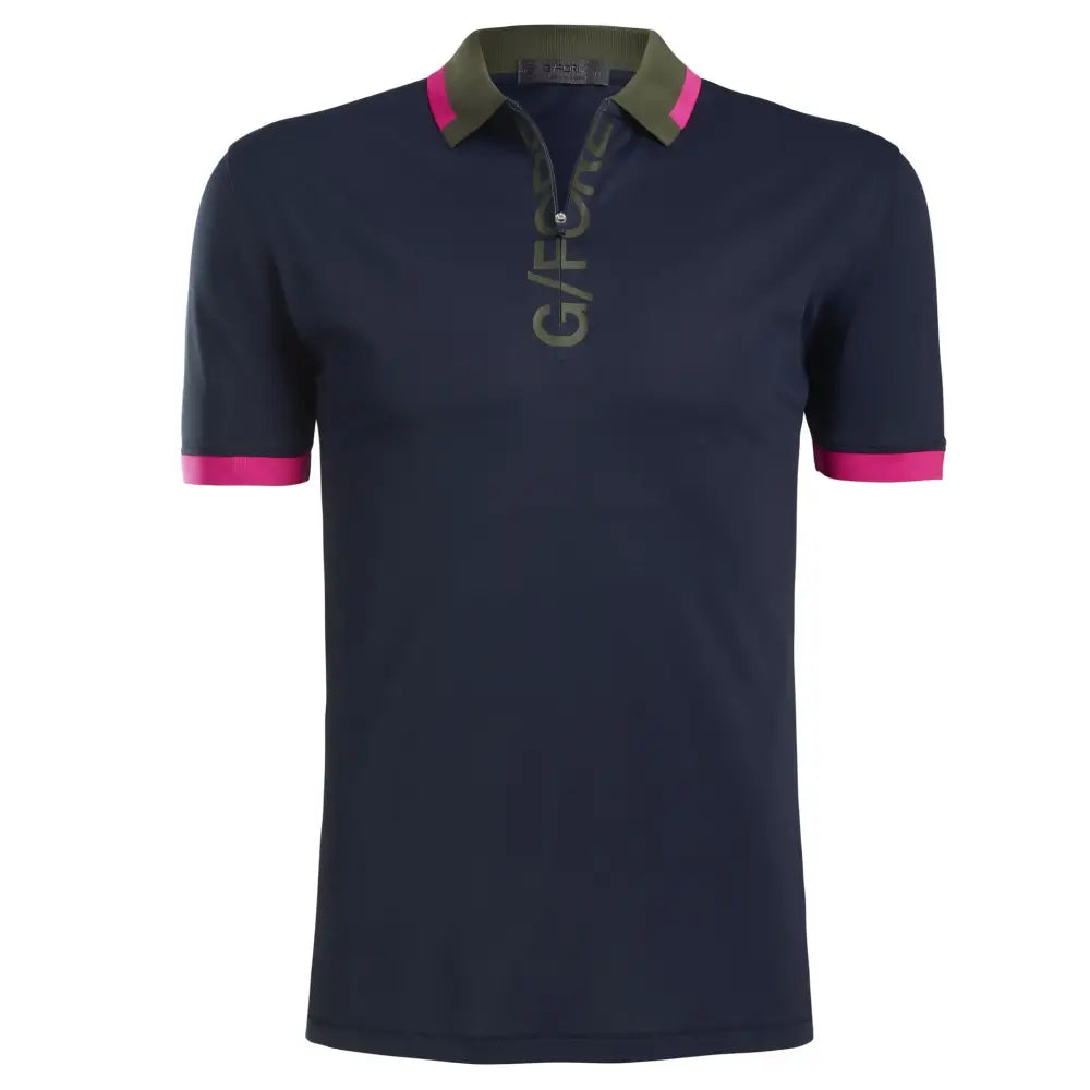 Áo Polo Tay Ngn Th Thao G/Fore Nam Logo 1/4 Zip Xanh Tía / L Golf
