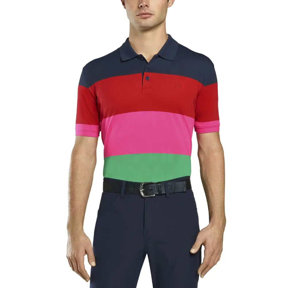 Áo Polo Tay Ngn Th Thao G/Fore Nam Multi Stripe Golf
