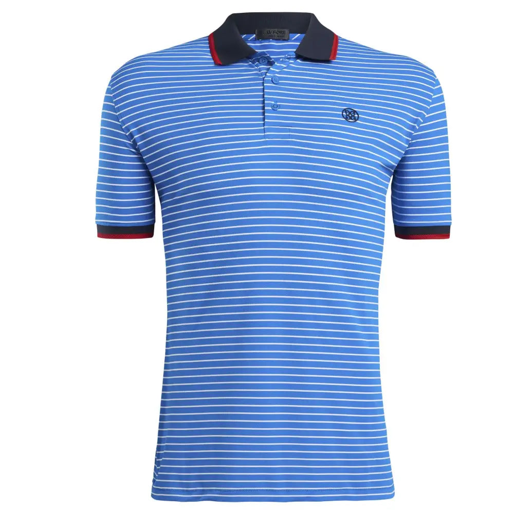 Áo Polo Tay Ngn Th Thao G/Fore Nam Perforated Wide Stripe Golf