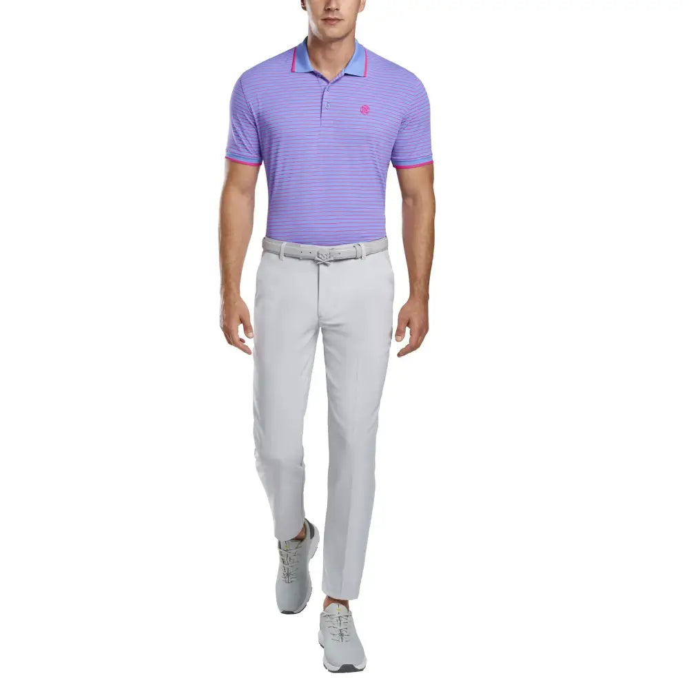 Áo Polo Tay Ngn Th Thao G/Fore Nam Perforated Wide Stripe Golf