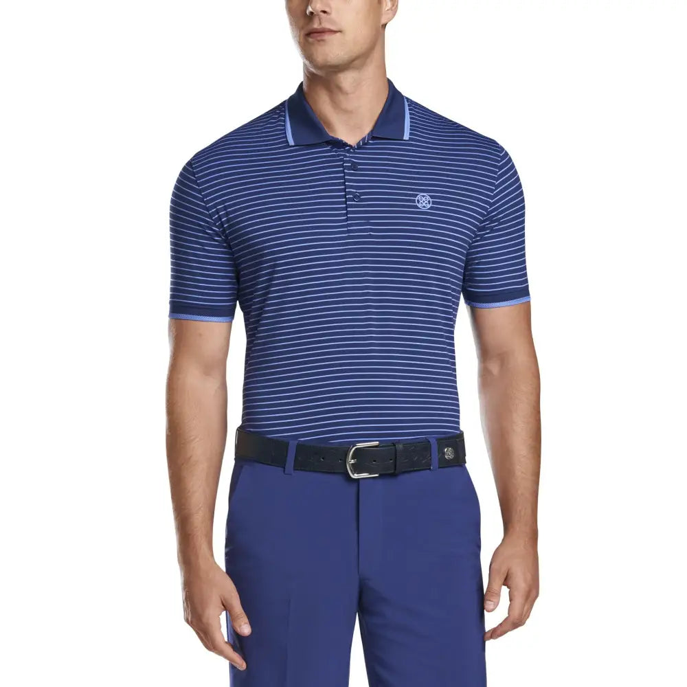 Áo Polo Tay Ngn Th Thao G/Fore Nam Perforated Wide Stripe Golf