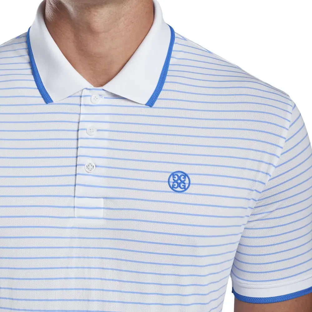 Áo Polo Tay Ngn Th Thao G/Fore Nam Perforated Wide Stripe Trng / L Golf