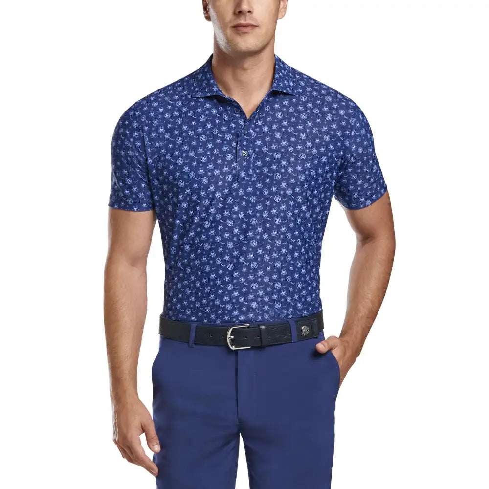 Áo Polo Tay Ngn Th Thao G/Fore Nam Printed Logo Pique Golf