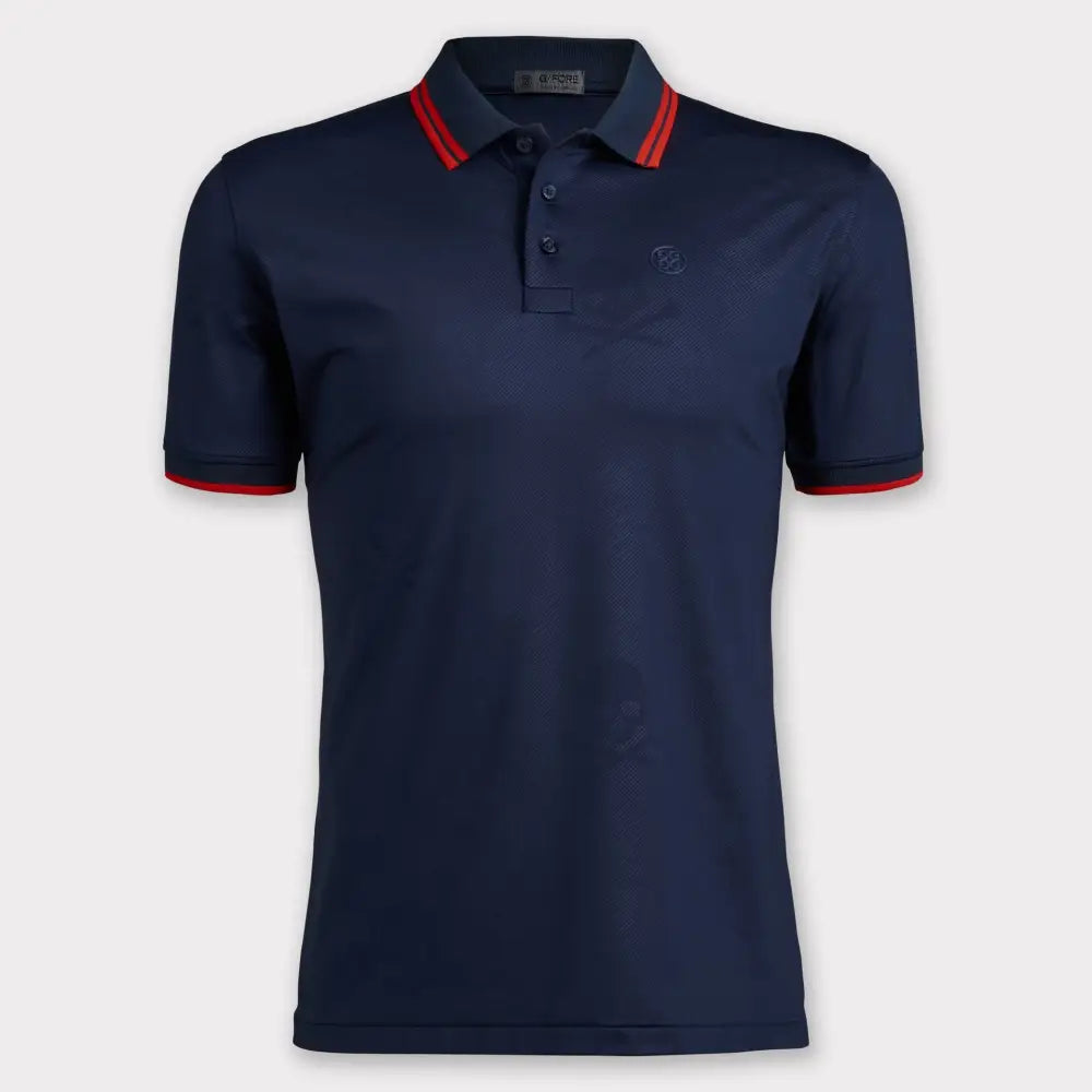 Áo Polo Tay Ngn Th Thao G/Fore Nam Skull & Tees Xanh Tía / M Golf