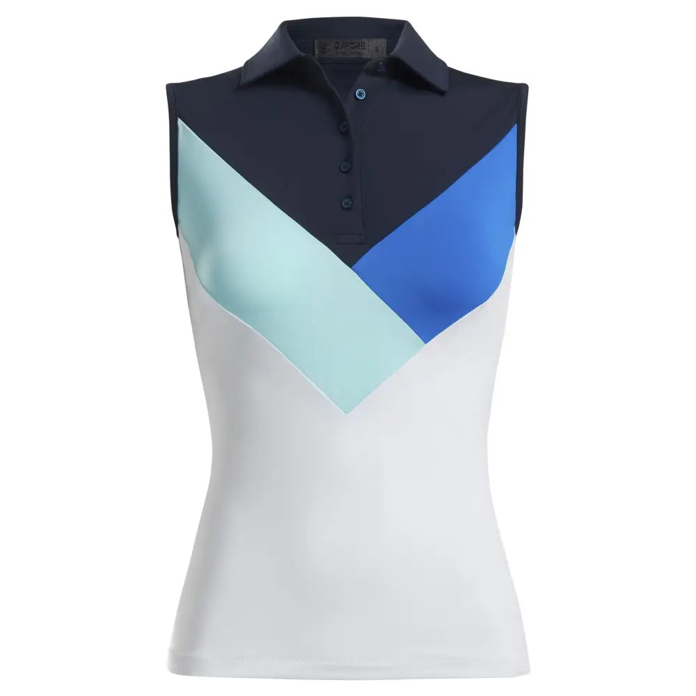 Áo Polo Tay Ngn Th Thao G/Fore N Multi V Sleeveless Xanh Tía / M Golf