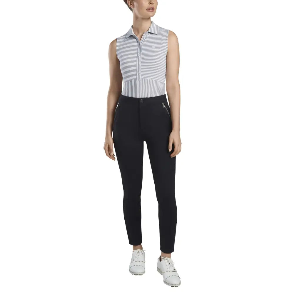 Áo Polo Tay Ngn Th Thao G/Fore N Perforated Stripe Slvless Golf