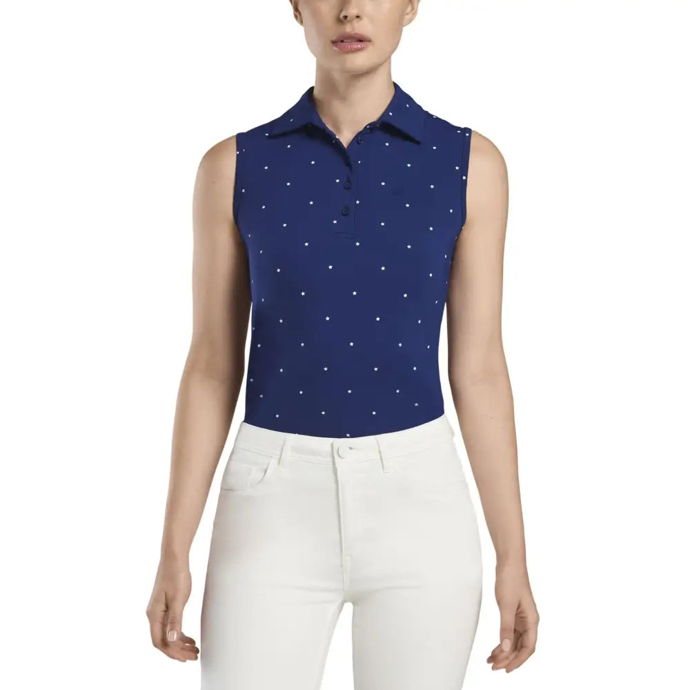 Áo Polo Tay Ngn Th Thao G/Fore N Star Print Sleevless Golf