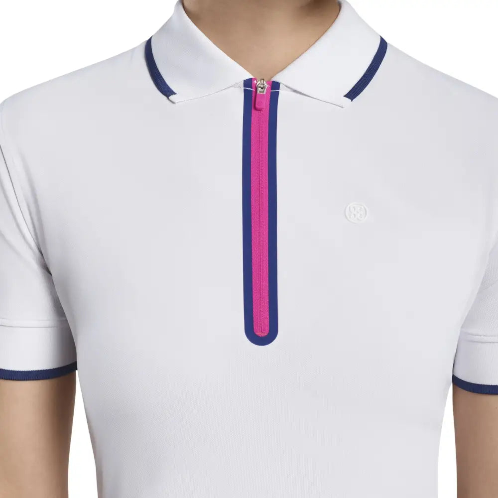 Áo Polo Tay Ngn Th Thao G/Fore N Zip Trng / S Golf