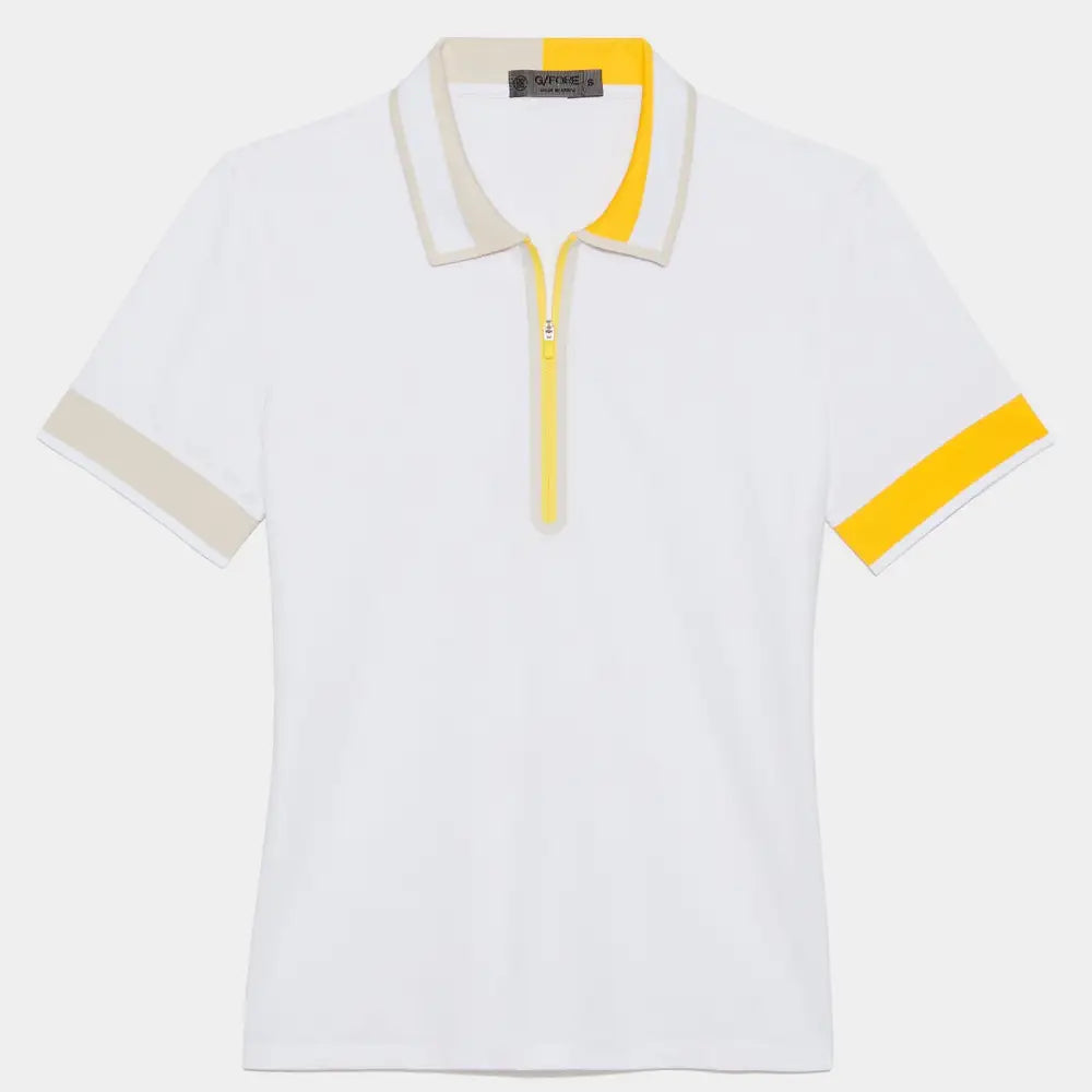 Áo Polo Tay Ngn Th Thao G/Fore N Zip W/ Contrast C&C Vàng / L Golf