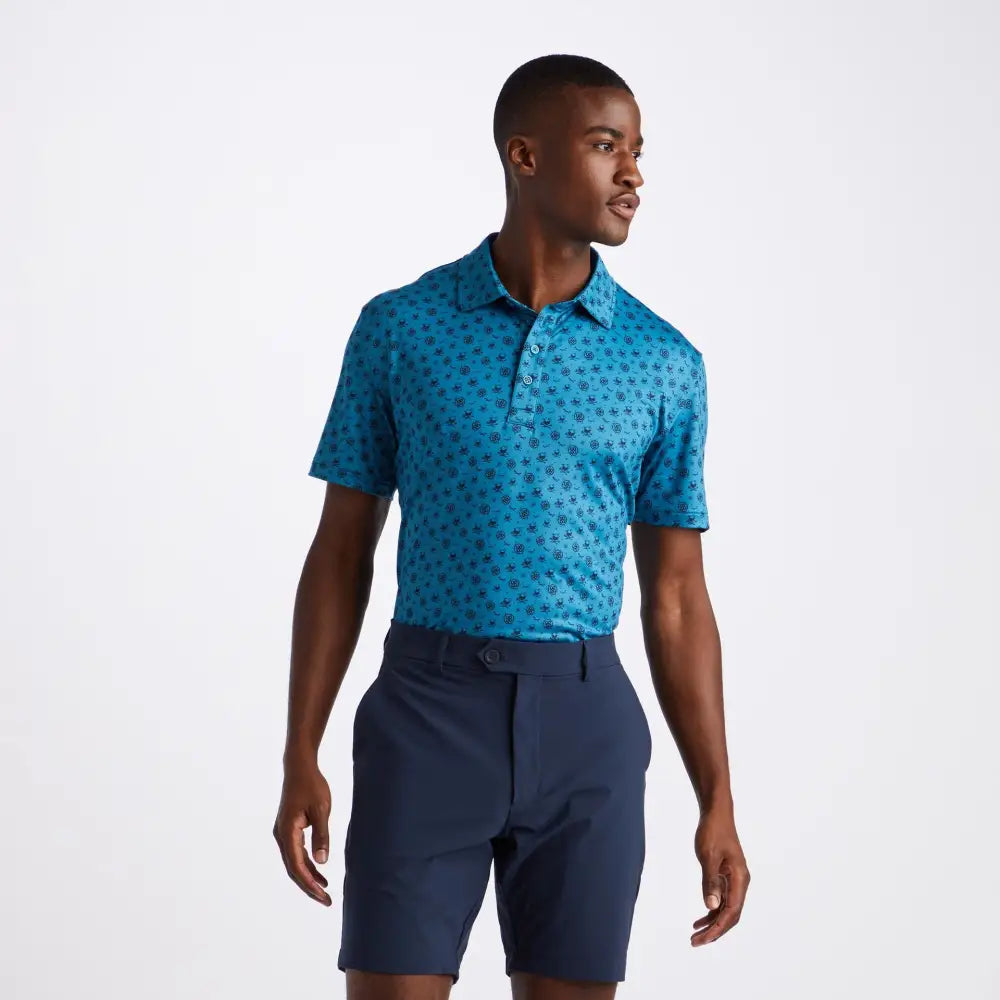 Áo Polo Tay Ngn Th Thao Nam G/Fore Skull & Ts Scribble Prnt Polo Tay Ngn Golf