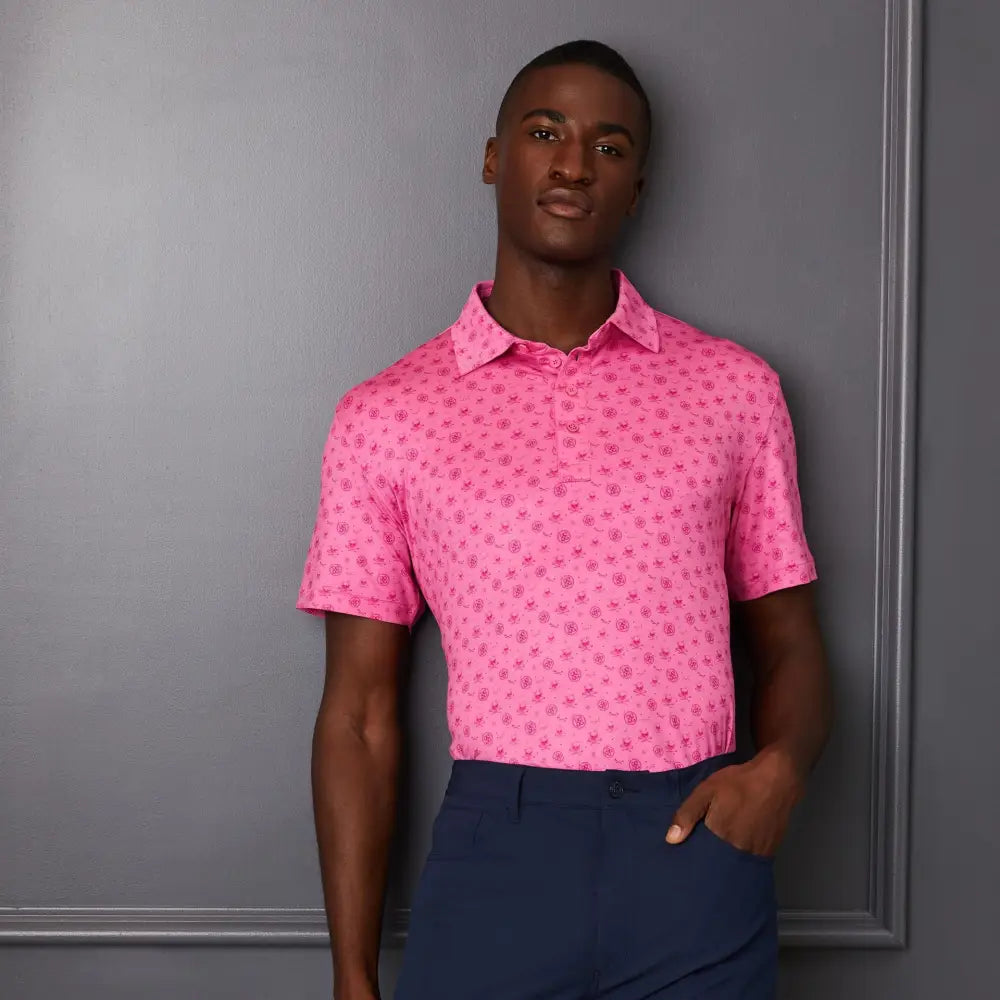 Áo Polo Tay Ngn Th Thao Nam G/Fore Skull & Ts Scribble Prnt Polo Tay Ngn Golf
